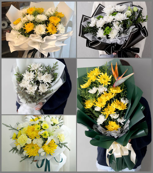 四川成都金牛区抚琴街道白事花束代送